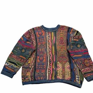RARE COOGI Totem Tiki Sweater Size Large